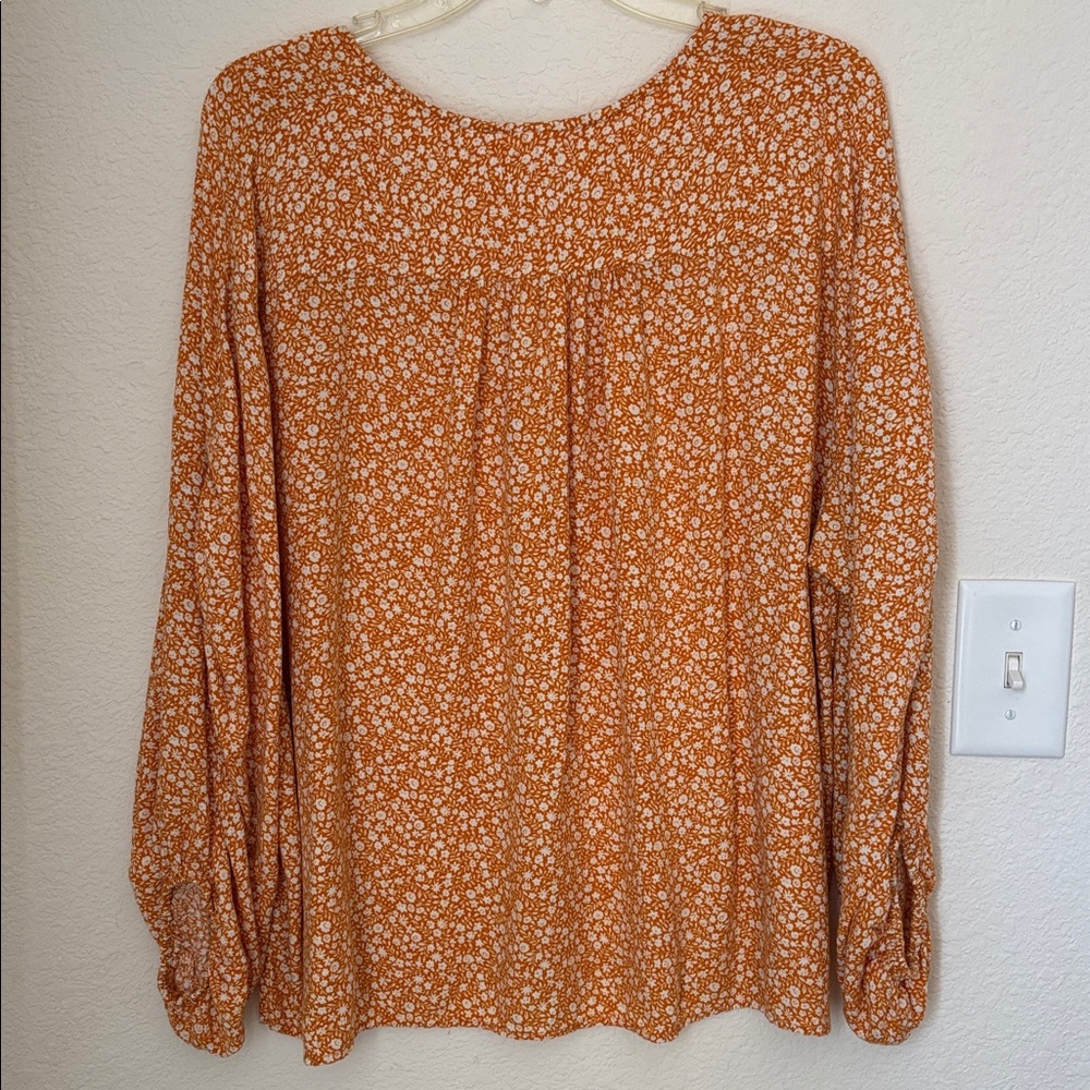 Anthropologie Orange Floral blouse
Come from smoke free / pet free home . - Picture 4 of 8